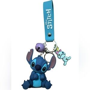 Kawaii Cartoon Disney Stitch Backpack Keychain Pendant Girls Cute‎ Travel Access